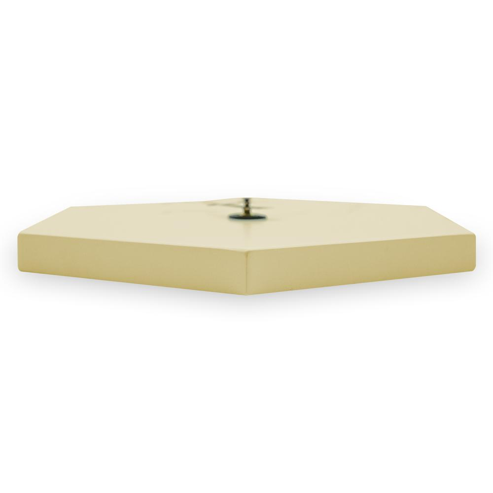 MCM Minimal Hexagon Clock, Multiple Colors 14"
