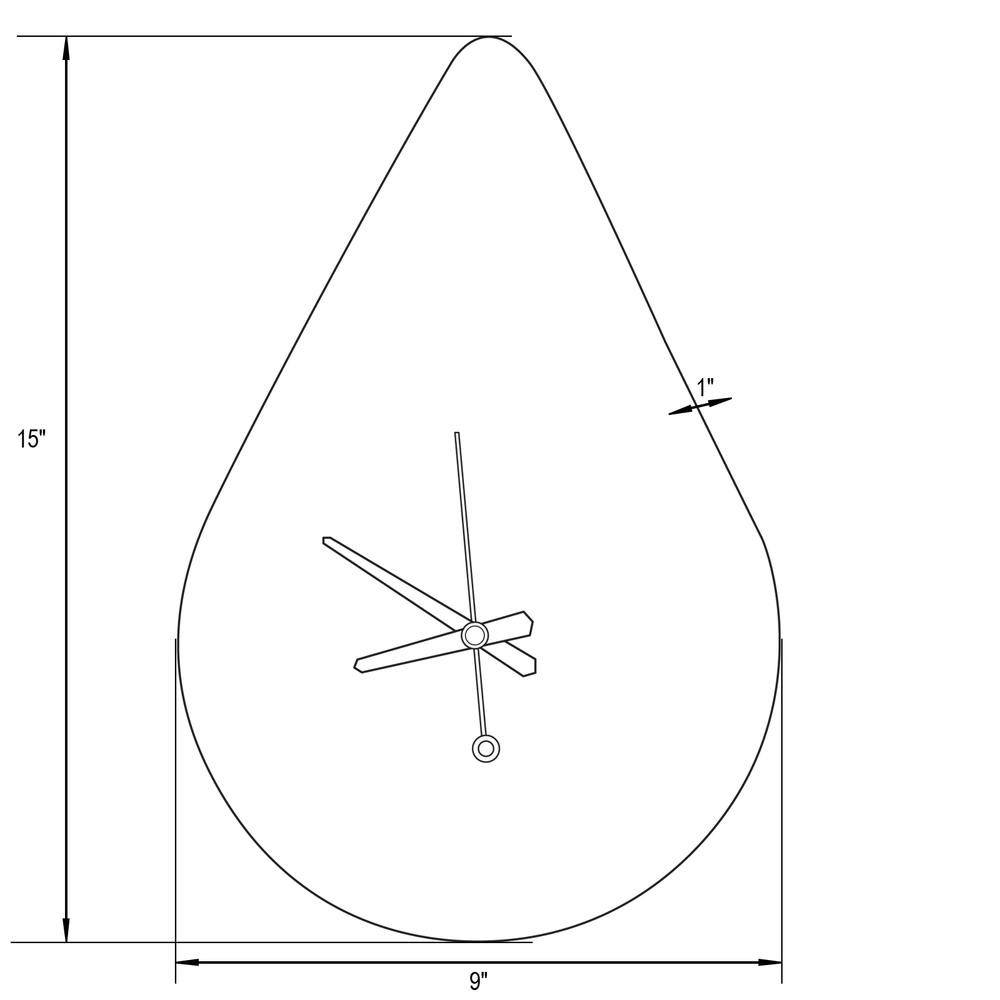 MCM Minimal Droplet Clock from houstonandscott.com