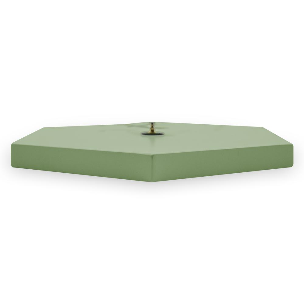 MCM Minimal Hexagon Clock, Multiple Colors 14"