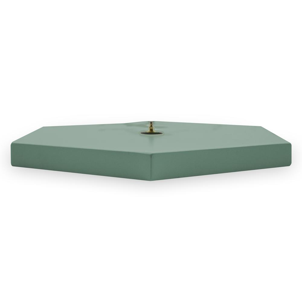 MCM Minimal Hexagon Clock, Multiple Colors 14"