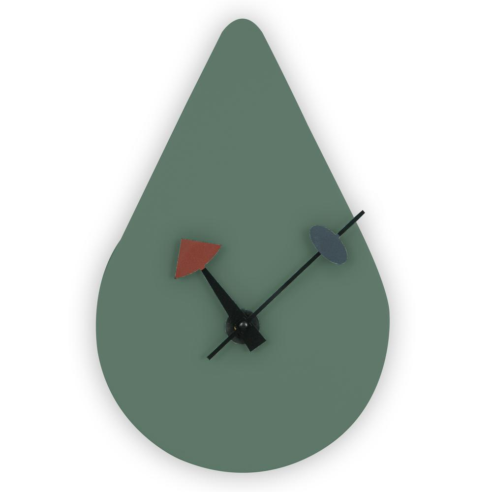 MCM Minimal Droplet Clock, Multiple Colors 15" x 9"