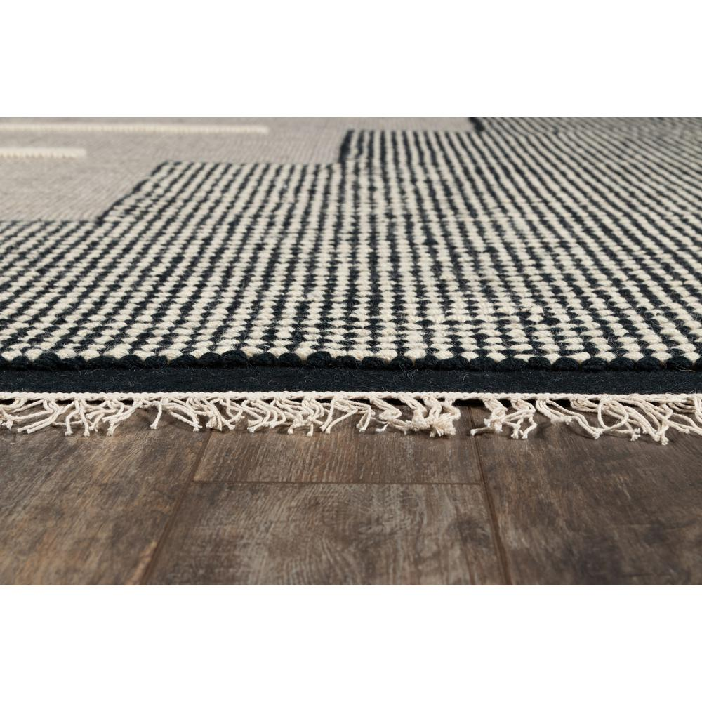 Steps to Rendezvous Wool/Cotton Area Rug, Black 9' X 12'