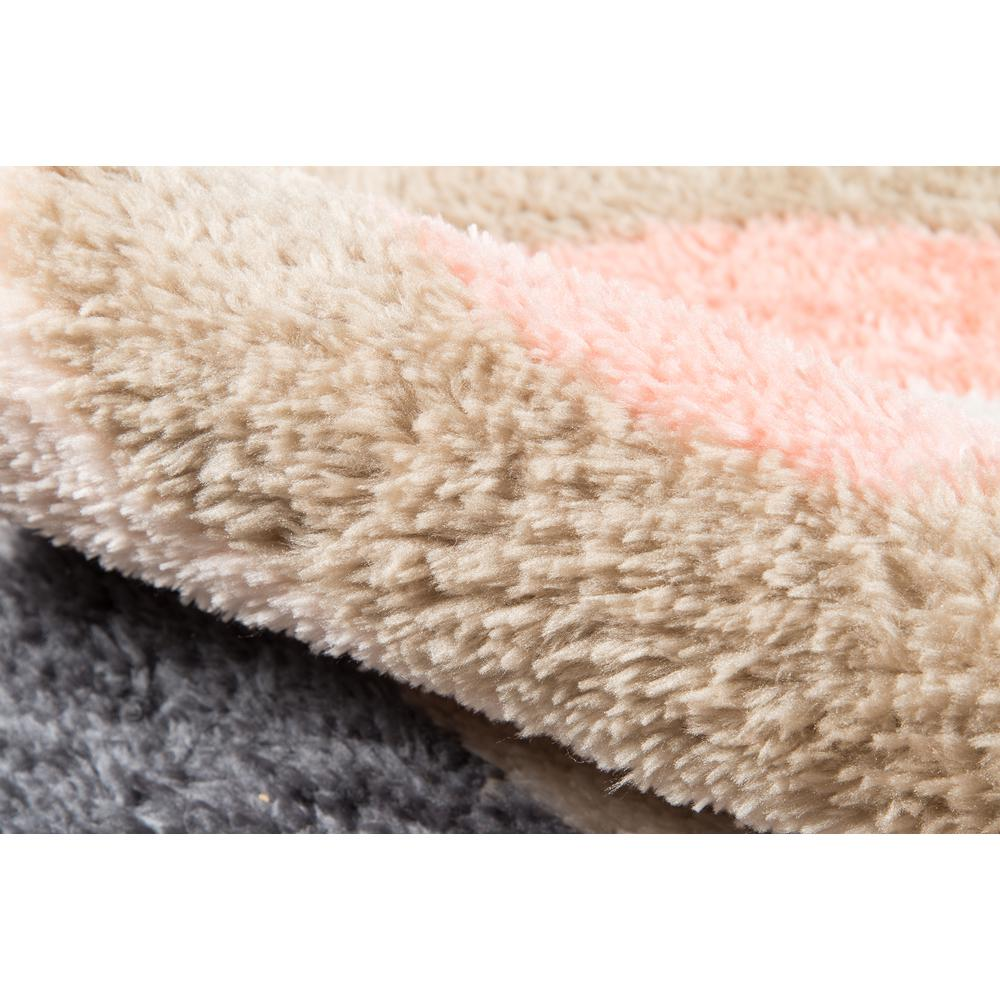 1970s Retro Area Rug, Pink, 2' X 3'