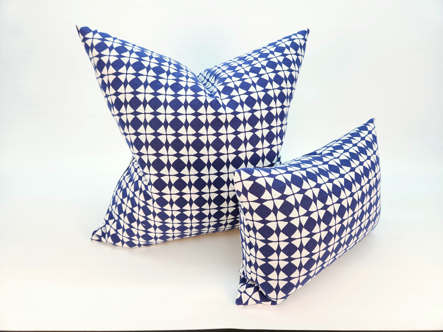 Explorer58 Square Pillow Cover, Cape Canaveral Blue, Various Sizes, with or without Inserts, Handmade by Houston and Scott
