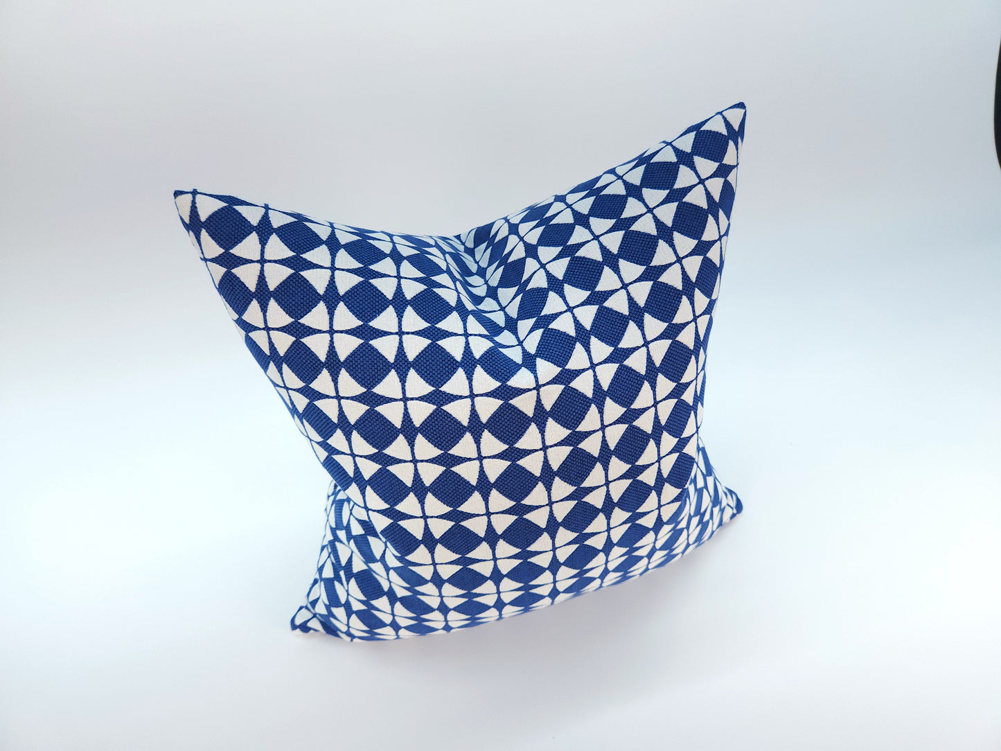 Explorer58 Square Pillow Cover, Cape Canaveral Blue, Various Sizes, with or without Inserts, Handmade by Houston and Scott