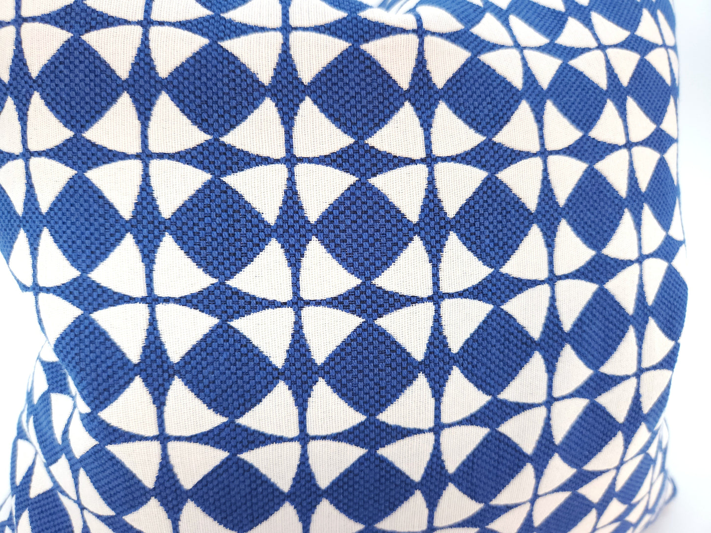 Explorer58 Star Shaped Pillow Cover, Cape Canaveral Blue, with or without Feather Insert. Handmade by Houston and Scott