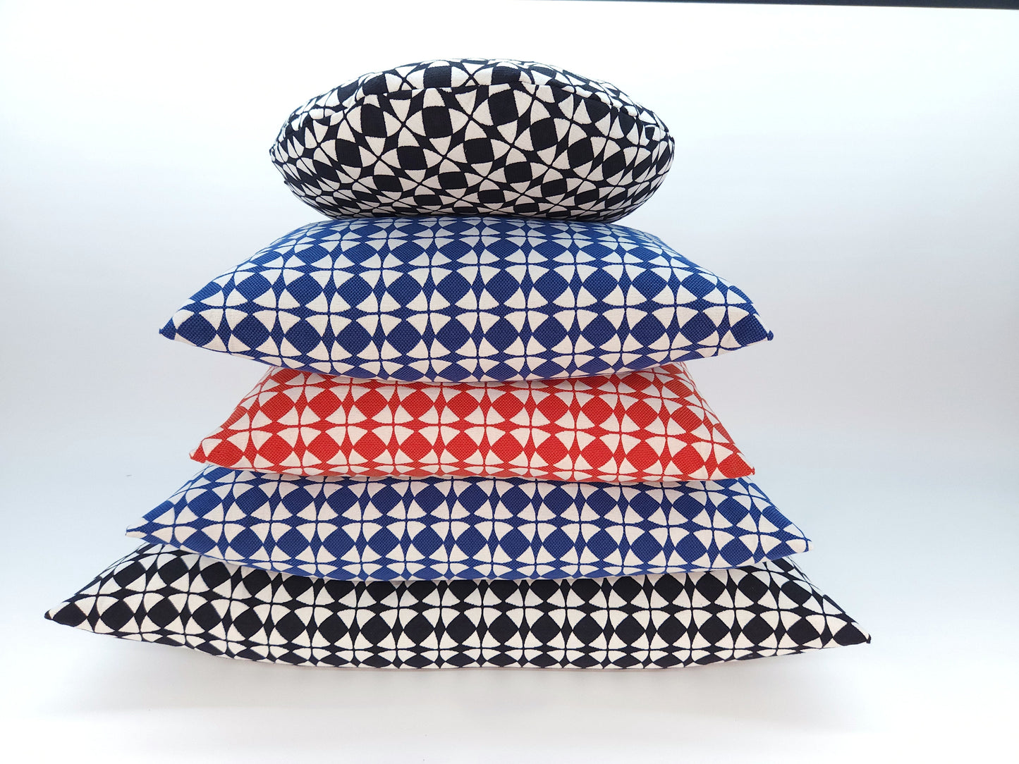 Explorer58 Round 16" Pillow Cover, Deep Space Black, with or without Feather Insert, Handmade by Houston and Scott