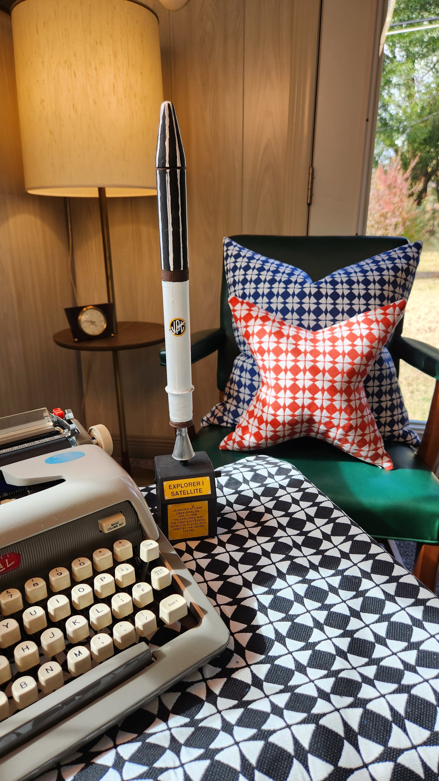 Explorer58 Square Pillow Cover, Deep Space Black, Various Sizes, with or without Inserts, Handmade by Houston and Scott