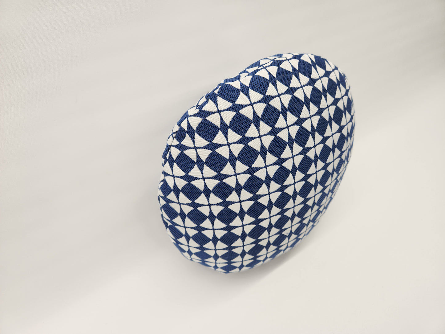 Explorer58 Round 16" Pillow Cover, Cape Canaveral Blue, with or without Feather Insert, Handmade by Houston and Scott