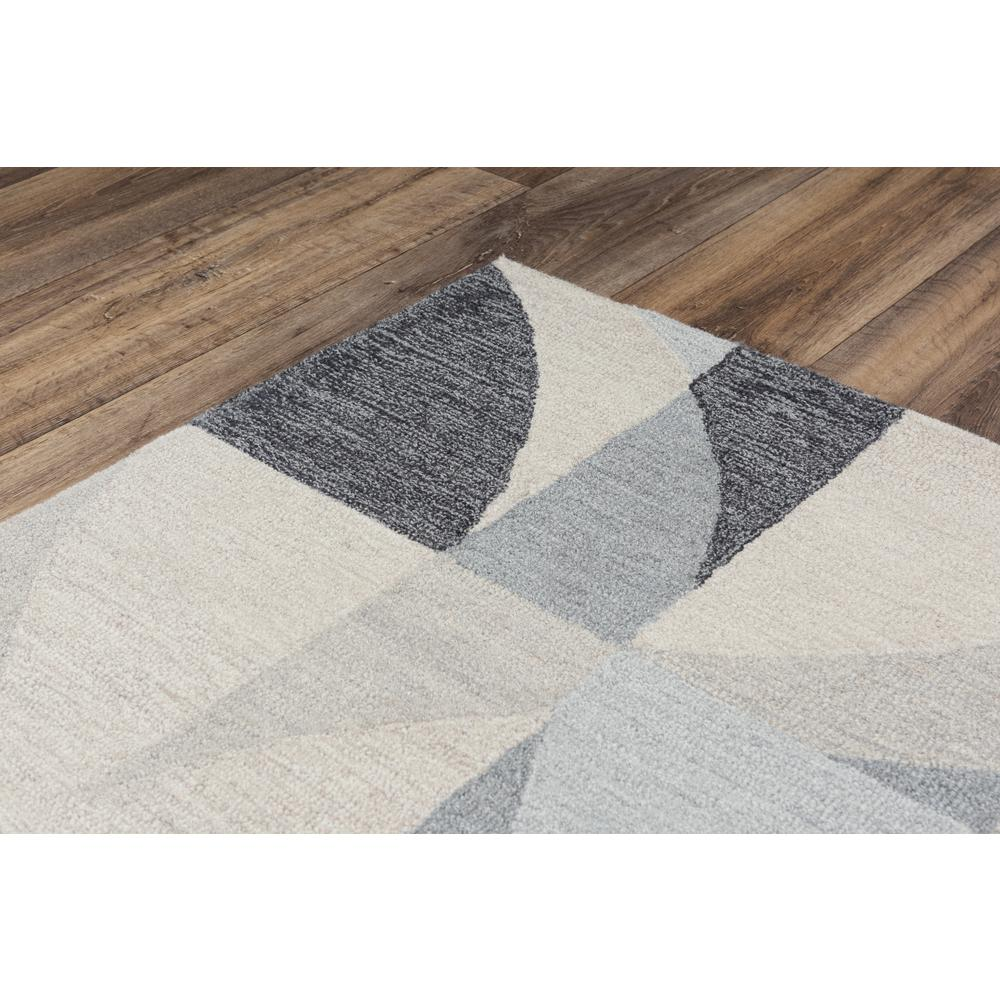 Neutral Statement Light Wool Area Rug 7'9"x9'9"