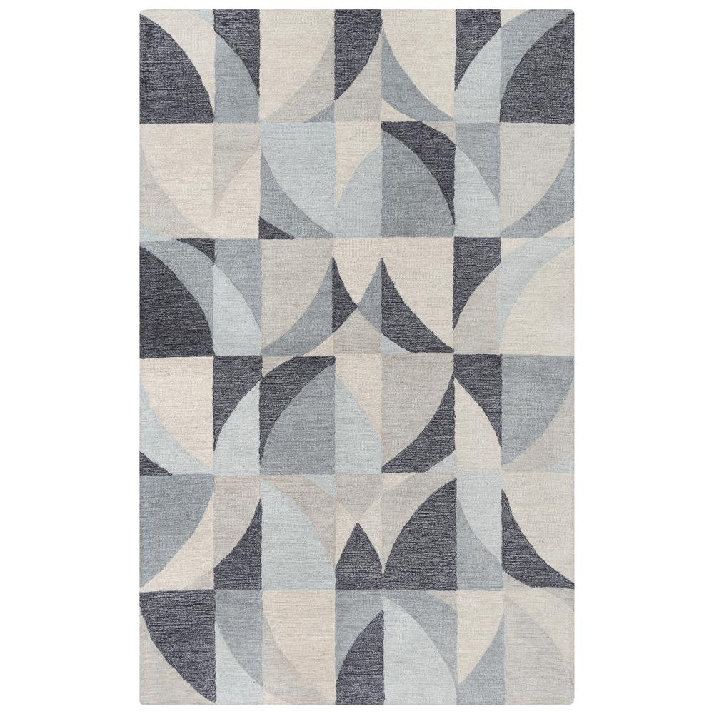 Neutral Statement Light Wool Area Rug 7'9"x9'9"