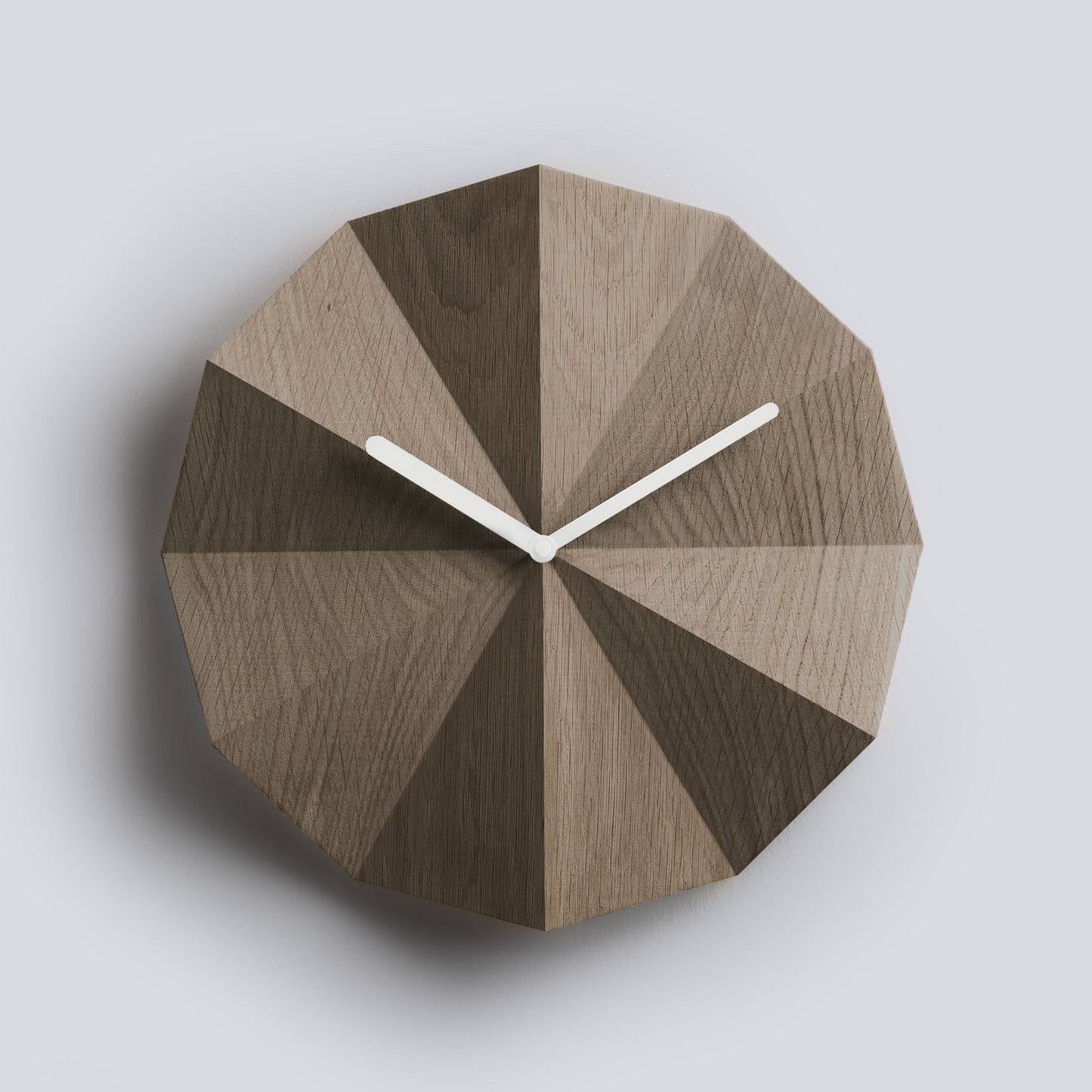 Delta Clock Smoked Oak