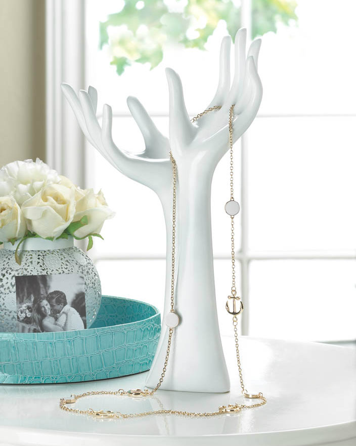 Helping Hands Sculpture/Jewelry Holder 12.4"