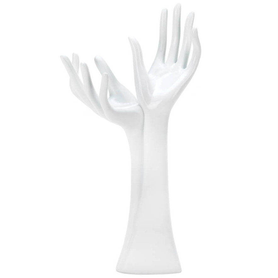 Helping Hands Sculpture/Jewelry Holder 12.4"