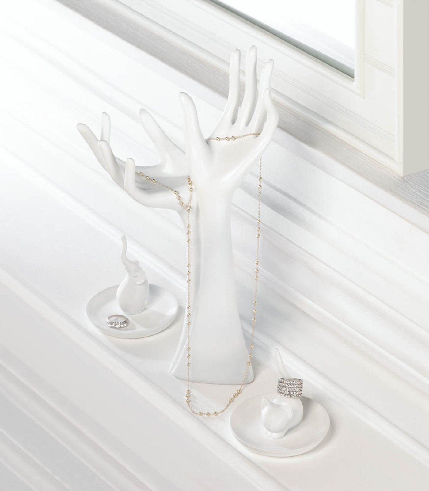 Helping Hands Sculpture/Jewelry Holder 12.4"
