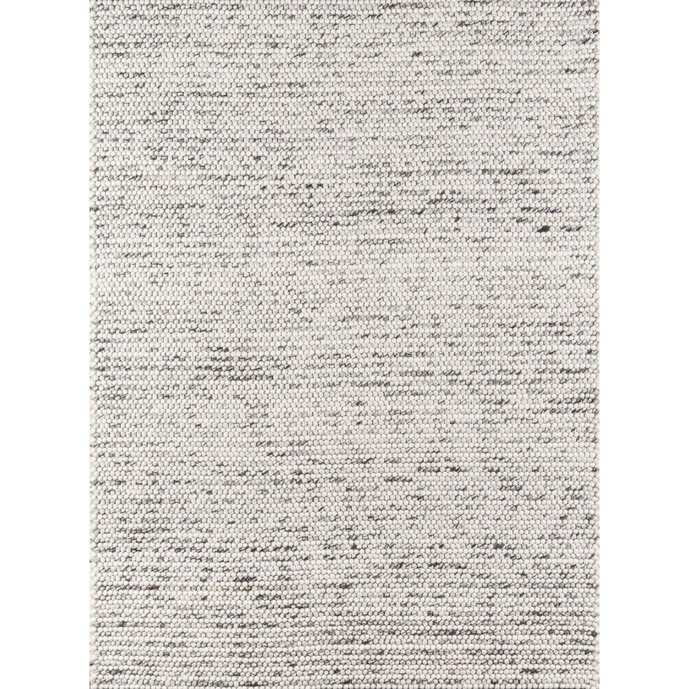 Nubby Neutral Wool Blend Area Rug, Ivory, 6' X 9'