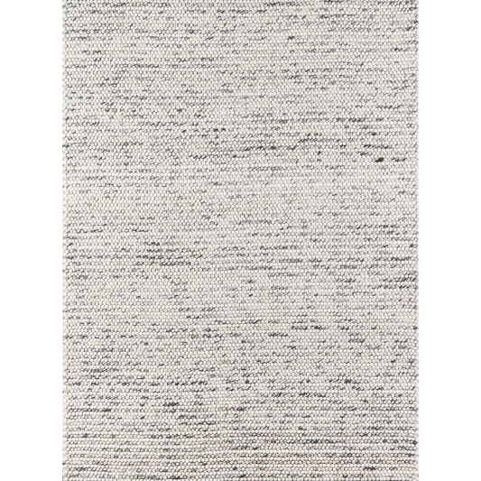 Nubby Neutral Wool Blend Area Rug, Ivory, 6' X 9'