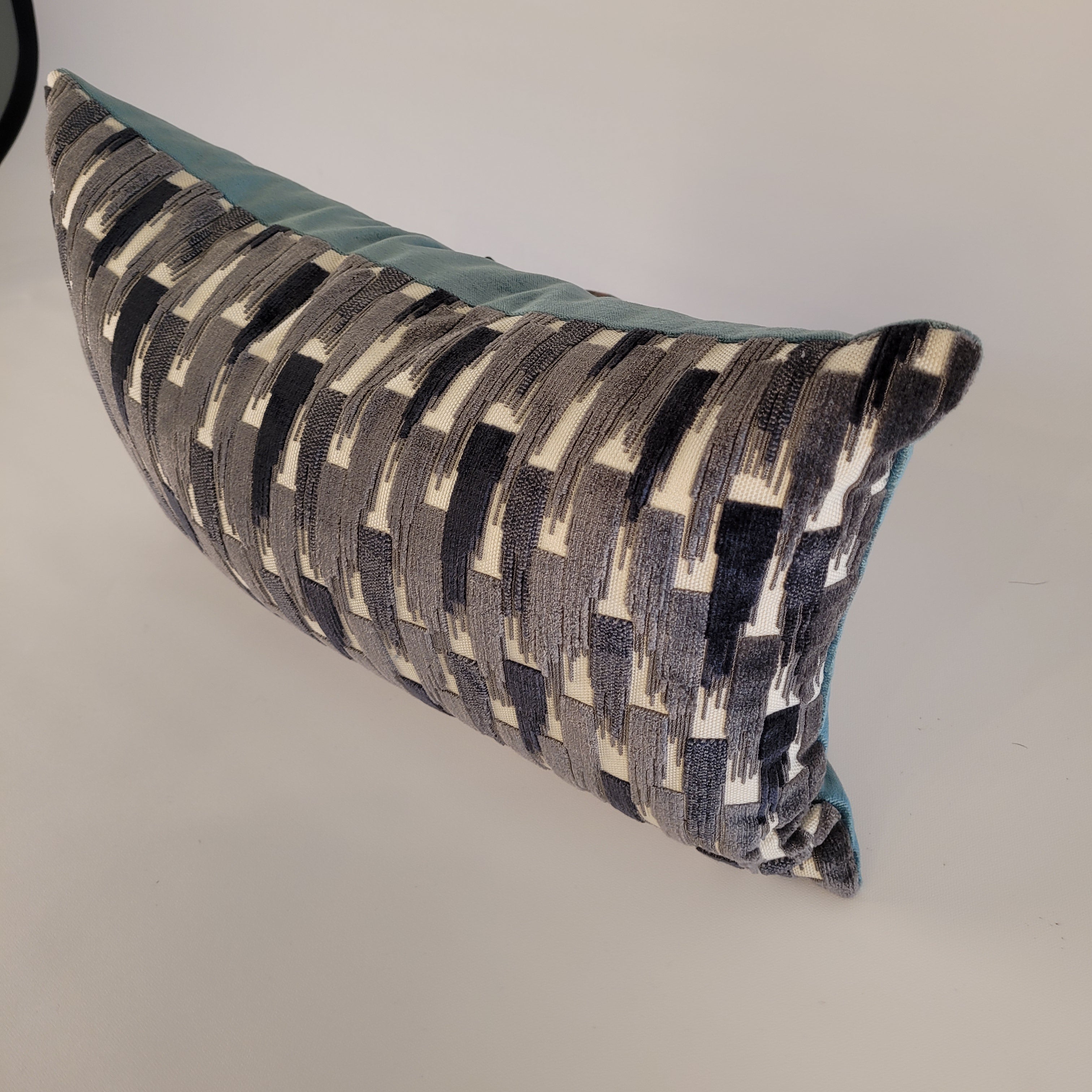 Dark teal lumbar 2025 pillow