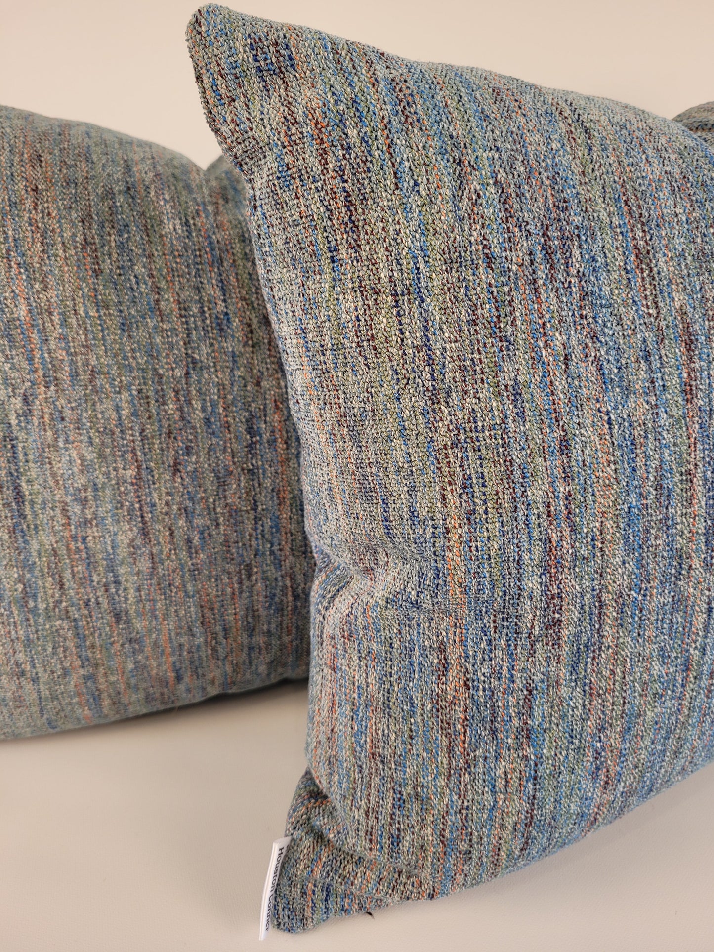 Turquoise Tweed Accent Pillow 16" poly insert 