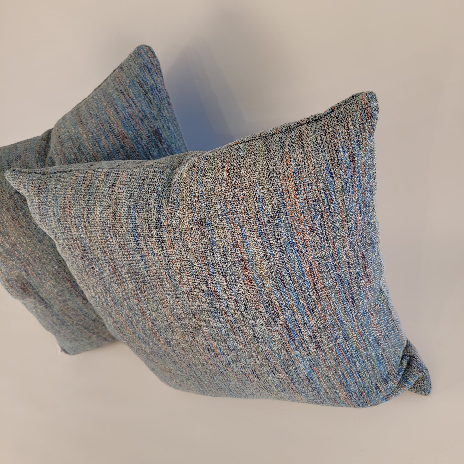 Turquoise Tweed Accent Pillow 16" feather insert
