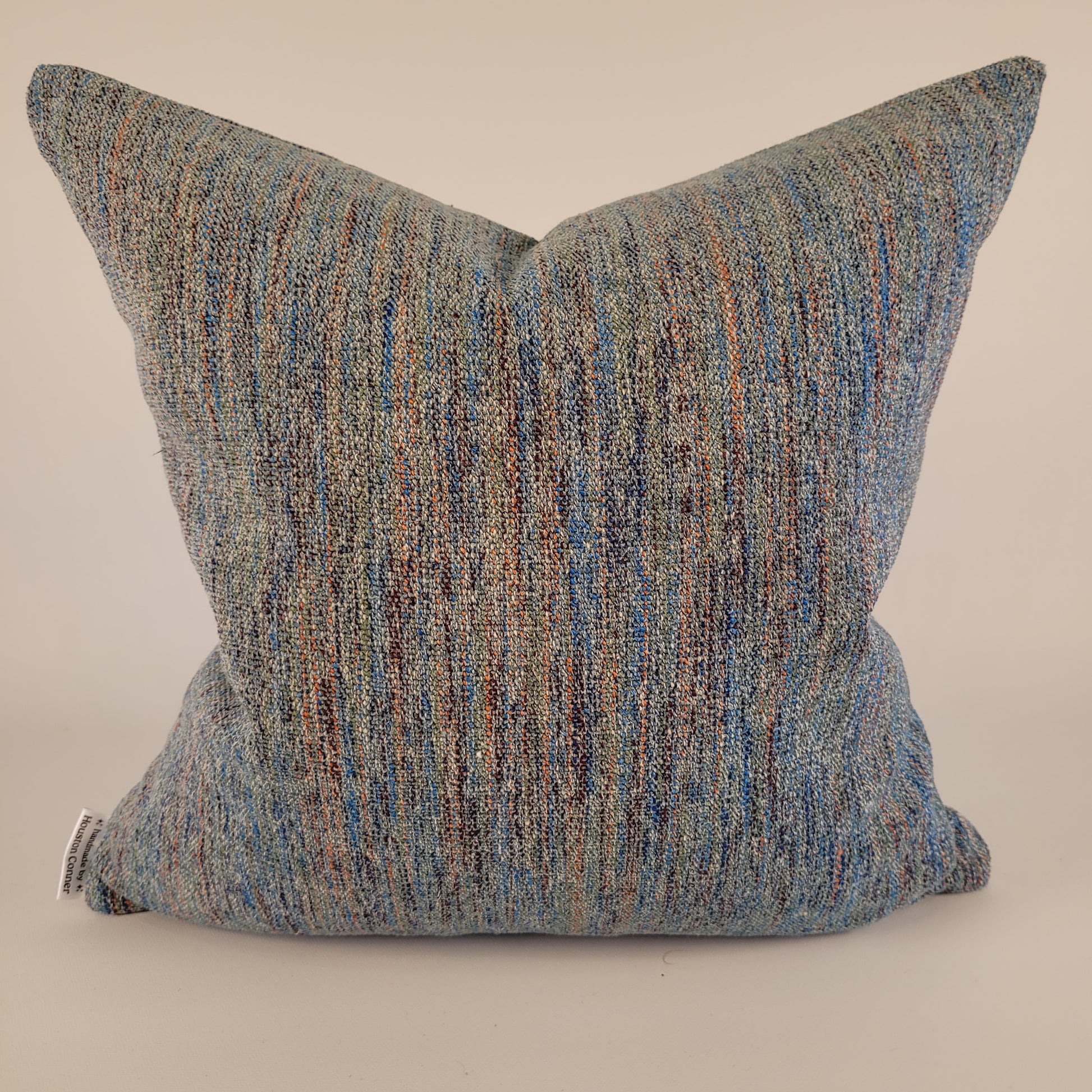 Turquoise Tweed Accent Pillow 16" feather insert