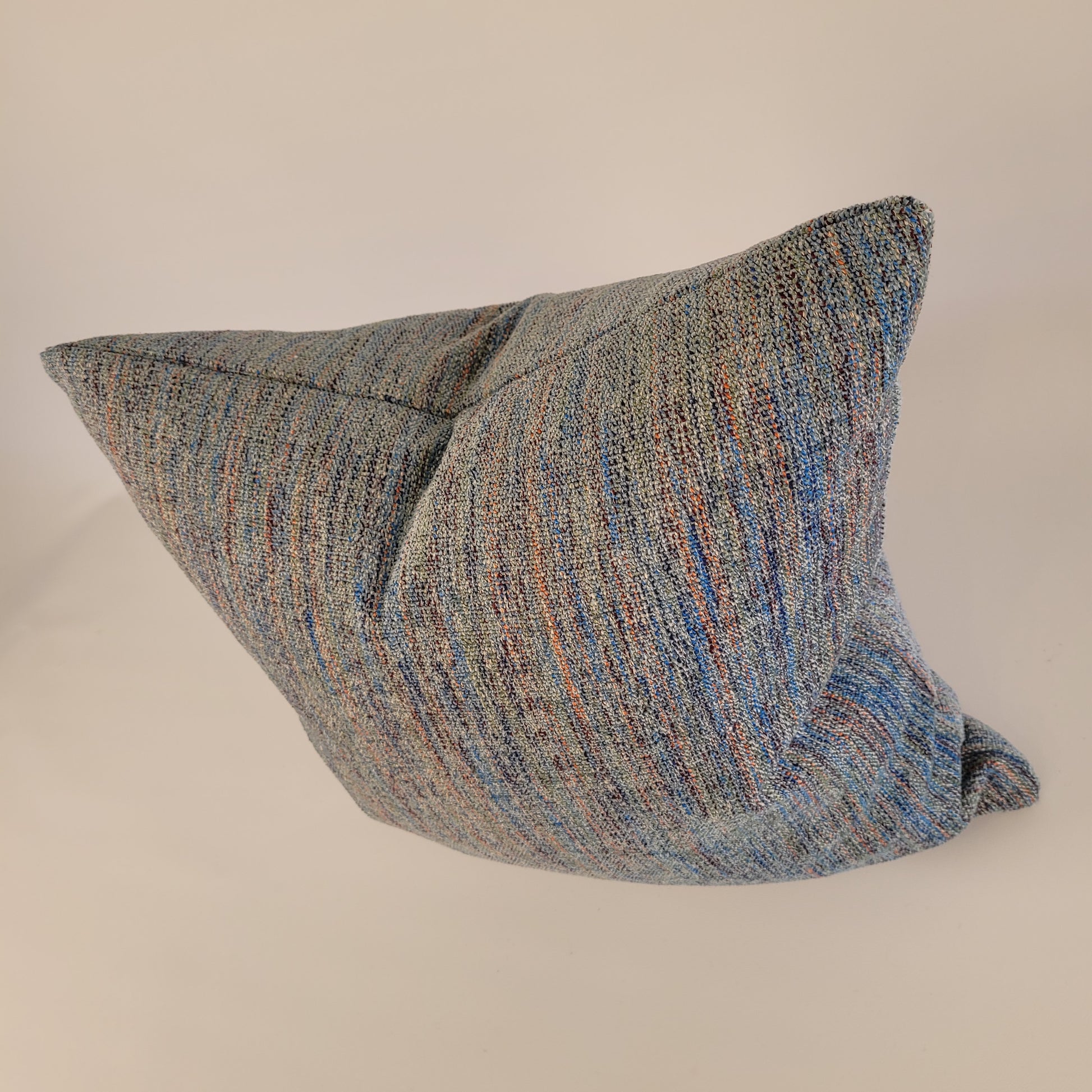 Turquoise Tweed Accent Pillow 16" feather insert