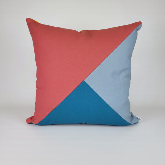 50s Mod Geometric Outdoor Throw Pillow 18"