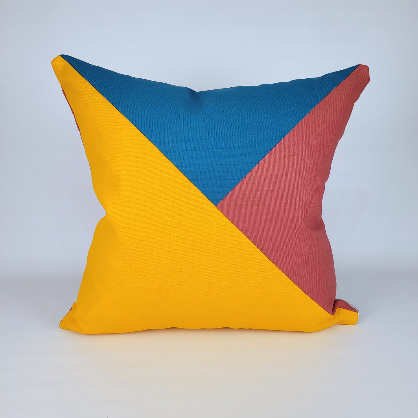 50s Mod Geometric Outdoor Throw Pillow 18"