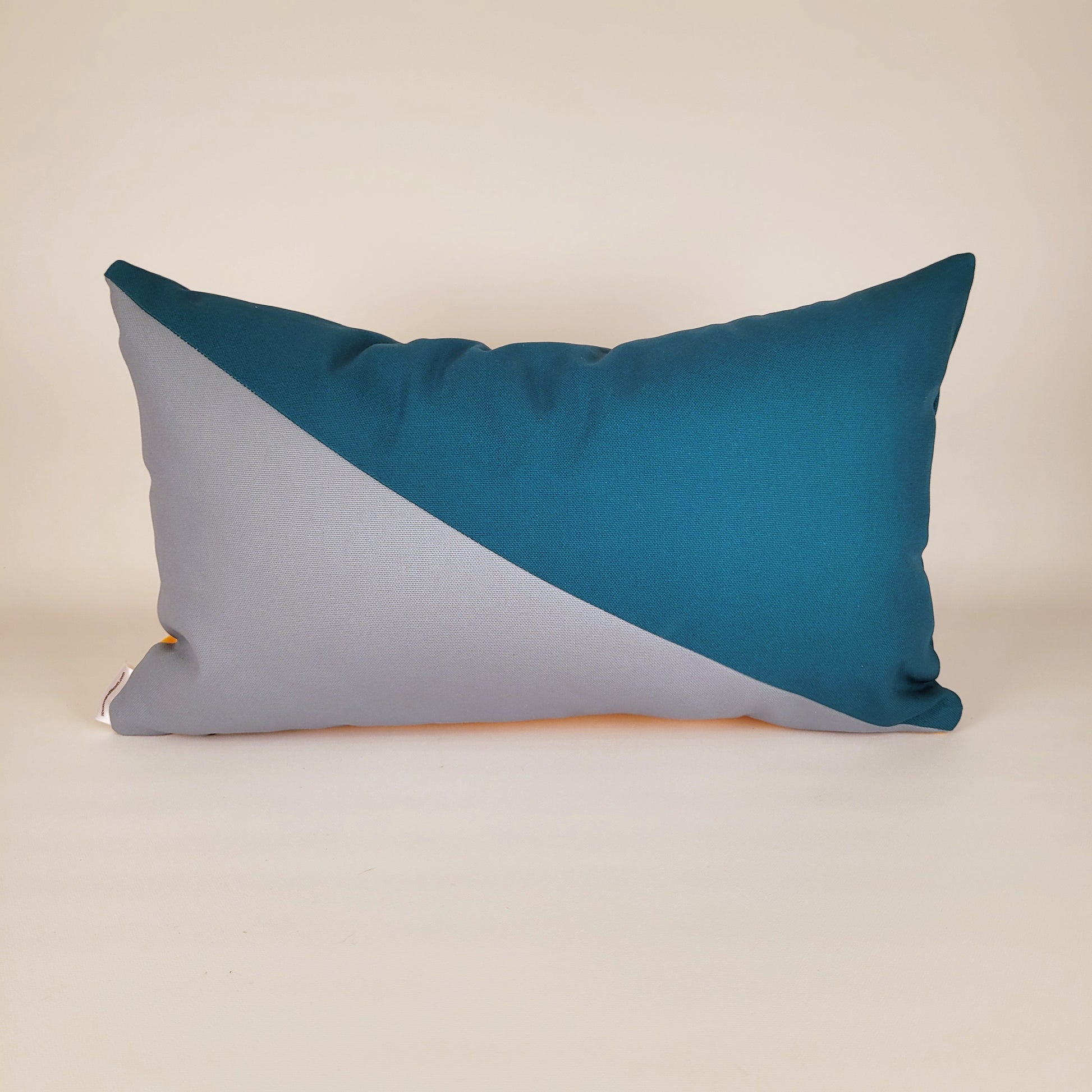 50s Mod Geometric Outdoor Throw Pillow Lumbar 12x20"