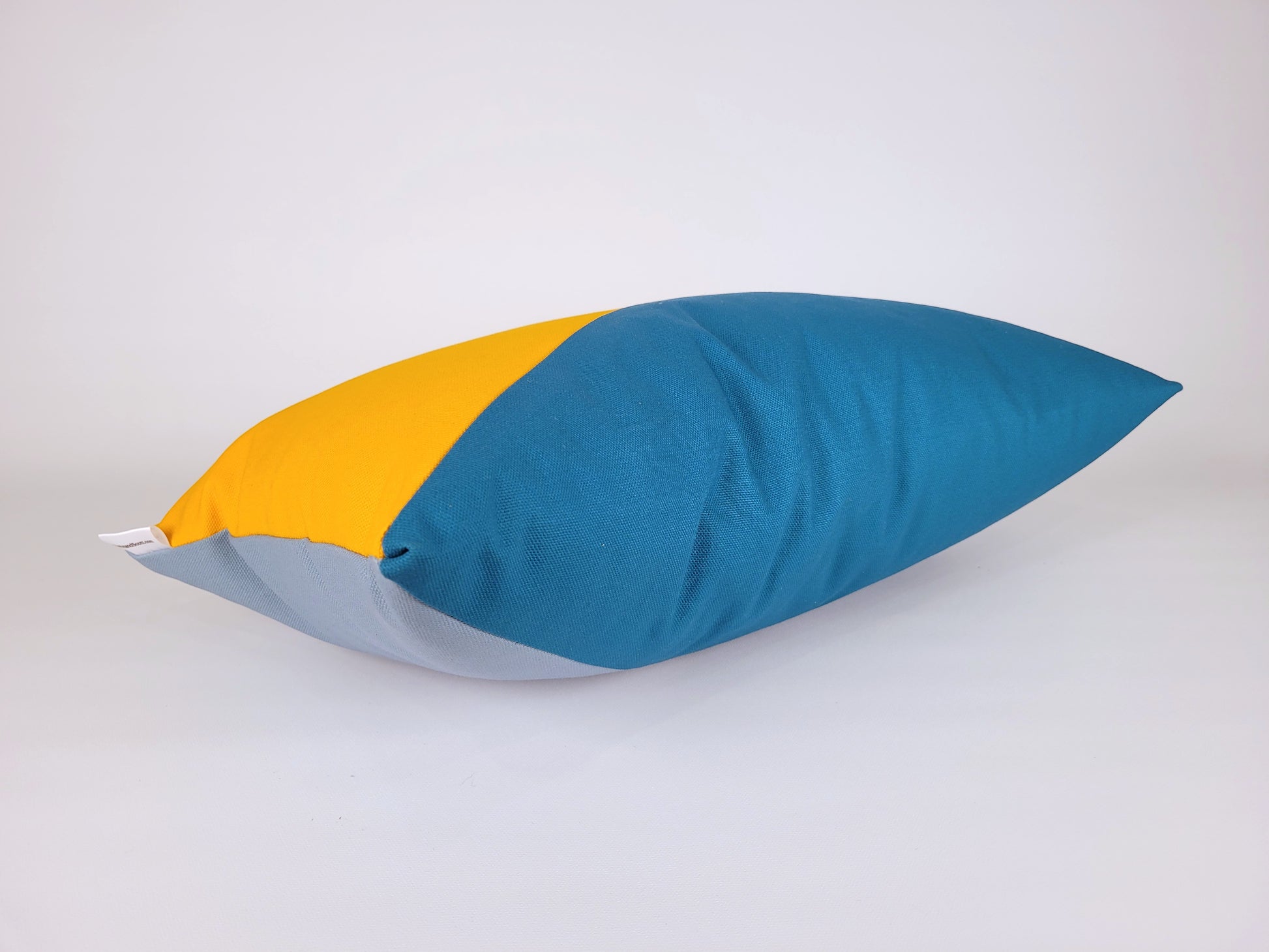 50s Mod Geometric Outdoor Throw Pillow Lumbar 12x20"