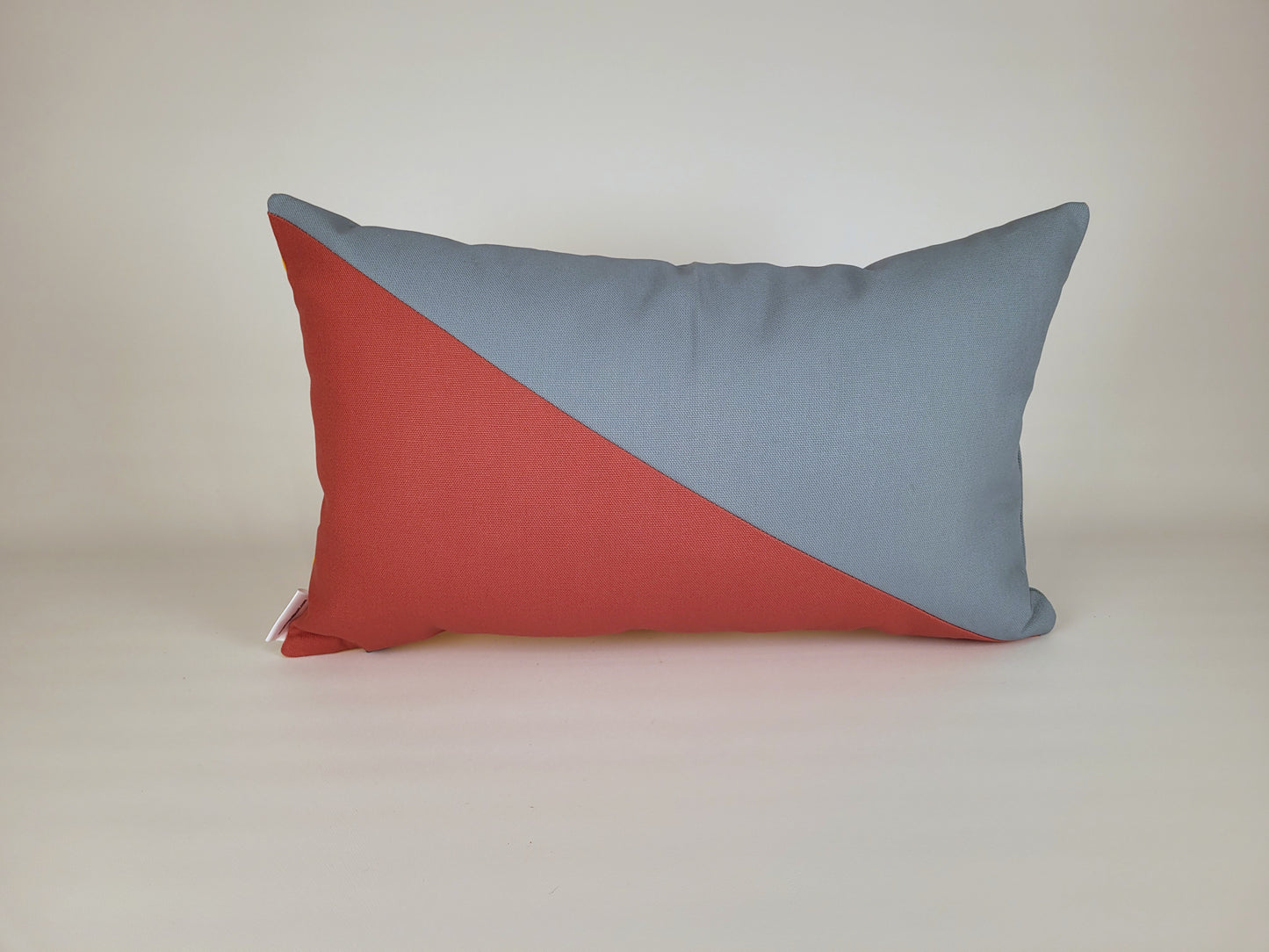 50s Mod Geometric Outdoor Throw Pillow Lumbar 12x20"