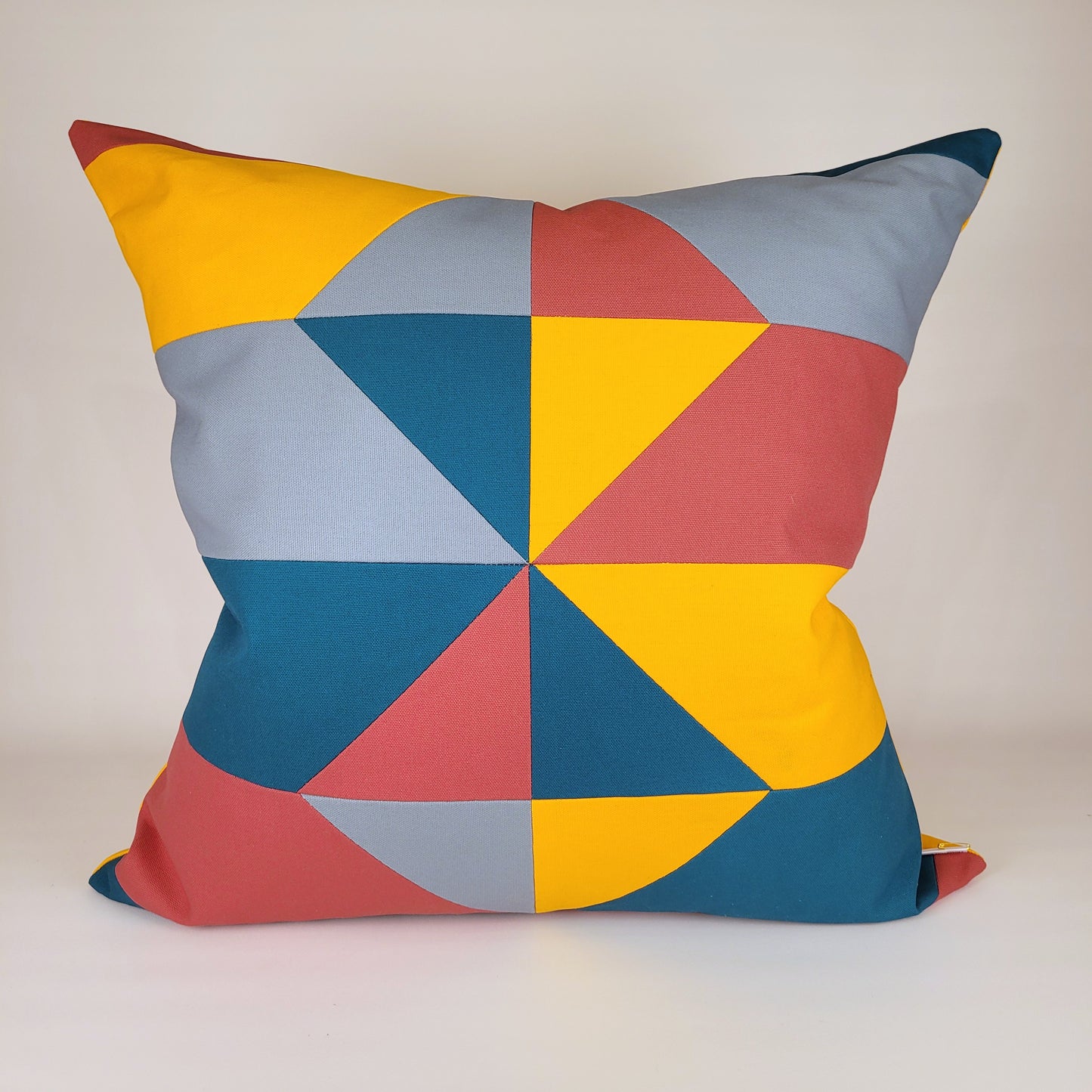 50s Mod Geometric Outdoor Throw Pillow 24"