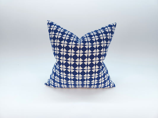 Explorer58 Square Pillow Cover, Cape Canaveral Blue, Various Sizes, with or without Inserts, Handmade by Houston and Scott