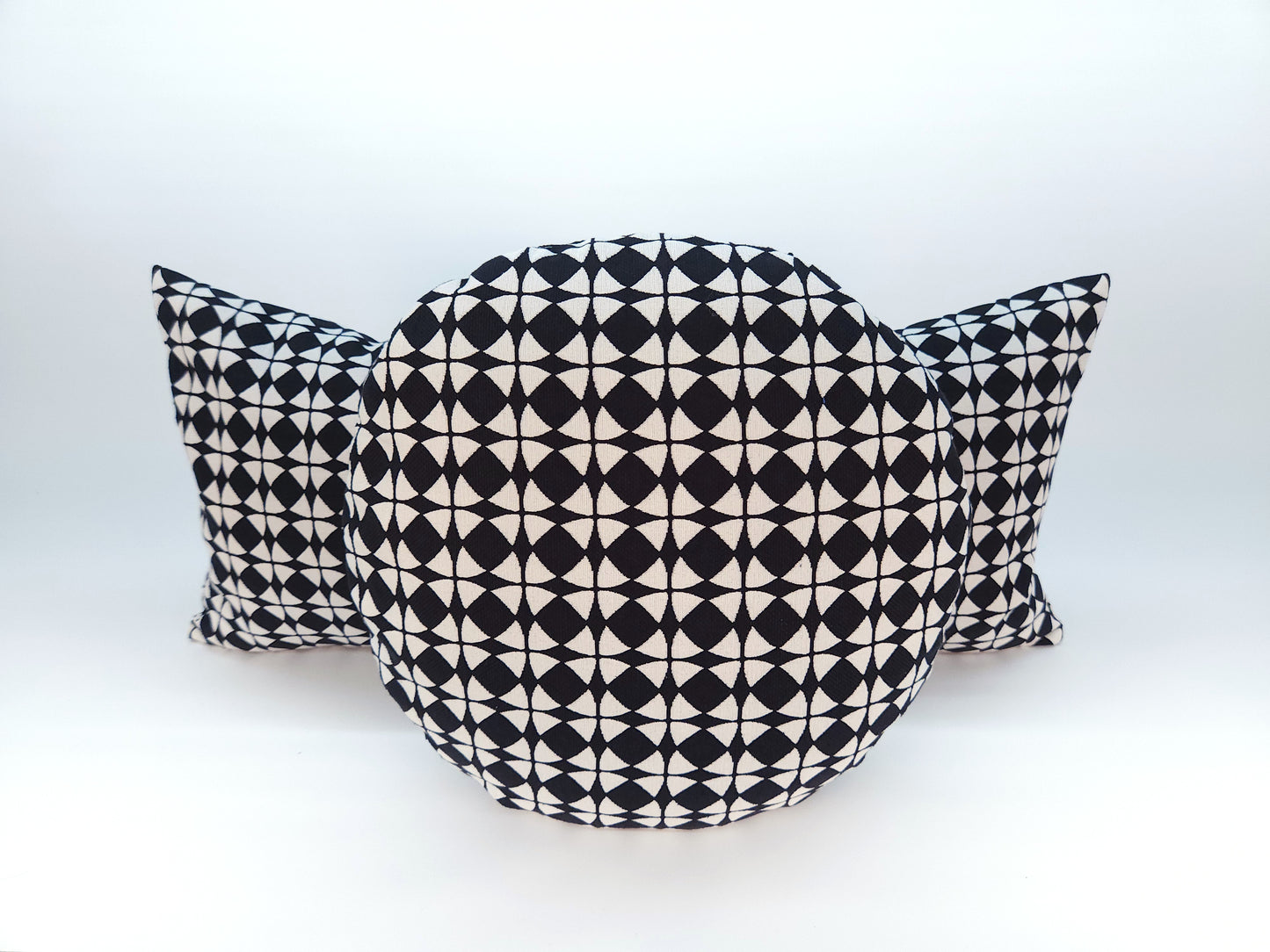 Explorer58 Rectangular Lumbar Pillow Cover, Deep Space Black, Various Sizes, with or without Inserts, Handmade by Houston and Scott