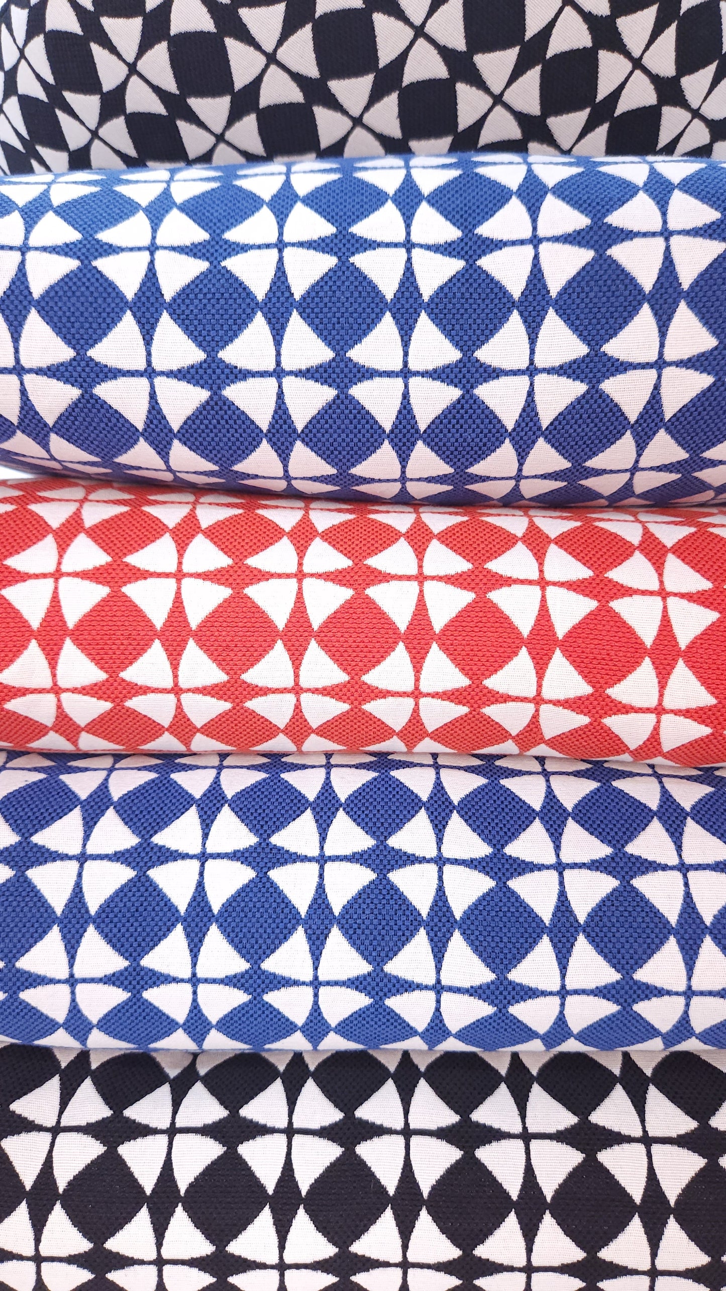 Explorer58 Star Shaped Pillow Cover, Cape Canaveral Blue, with or without Feather Insert. Handmade by Houston and Scott