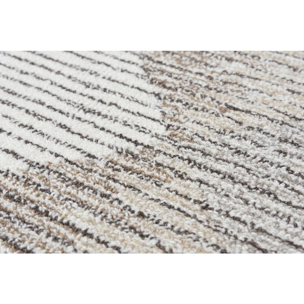 Heathered Diamond Wool Area Rug, Ivory 7'9"x9'9"