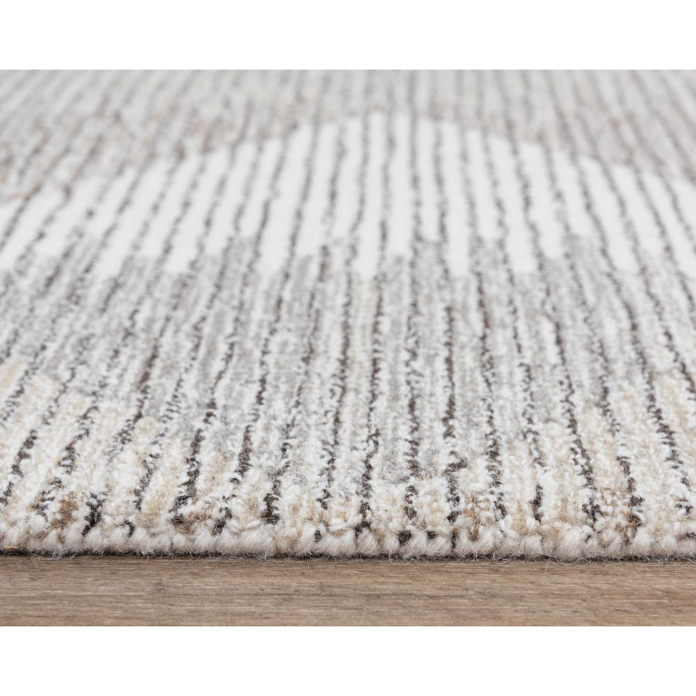 Heathered Diamond Wool Area Rug, Ivory 7'9"x9'9"