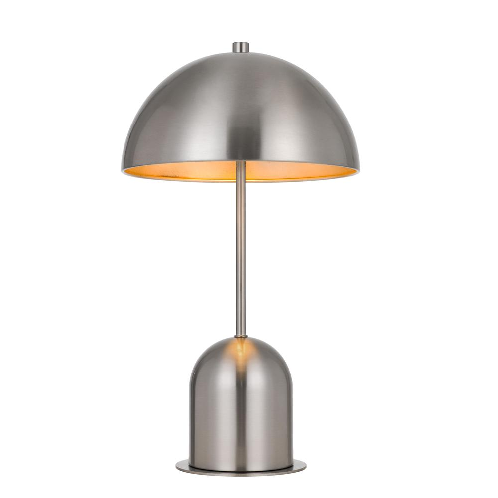 Metal Accent Lamp with Touch-On touch sensor switch, Brushed Steel 20"
