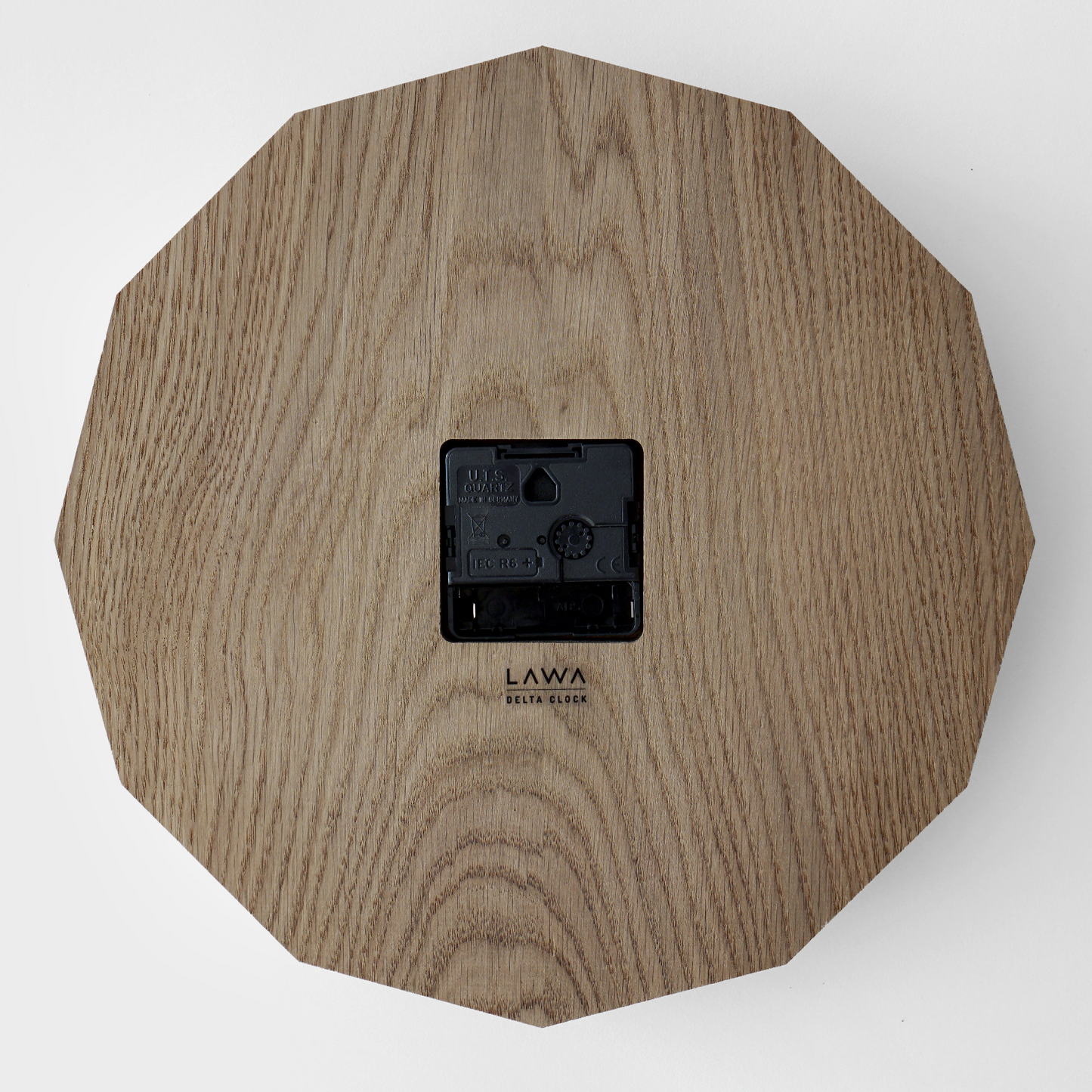 Delta Clock Smoked Oak