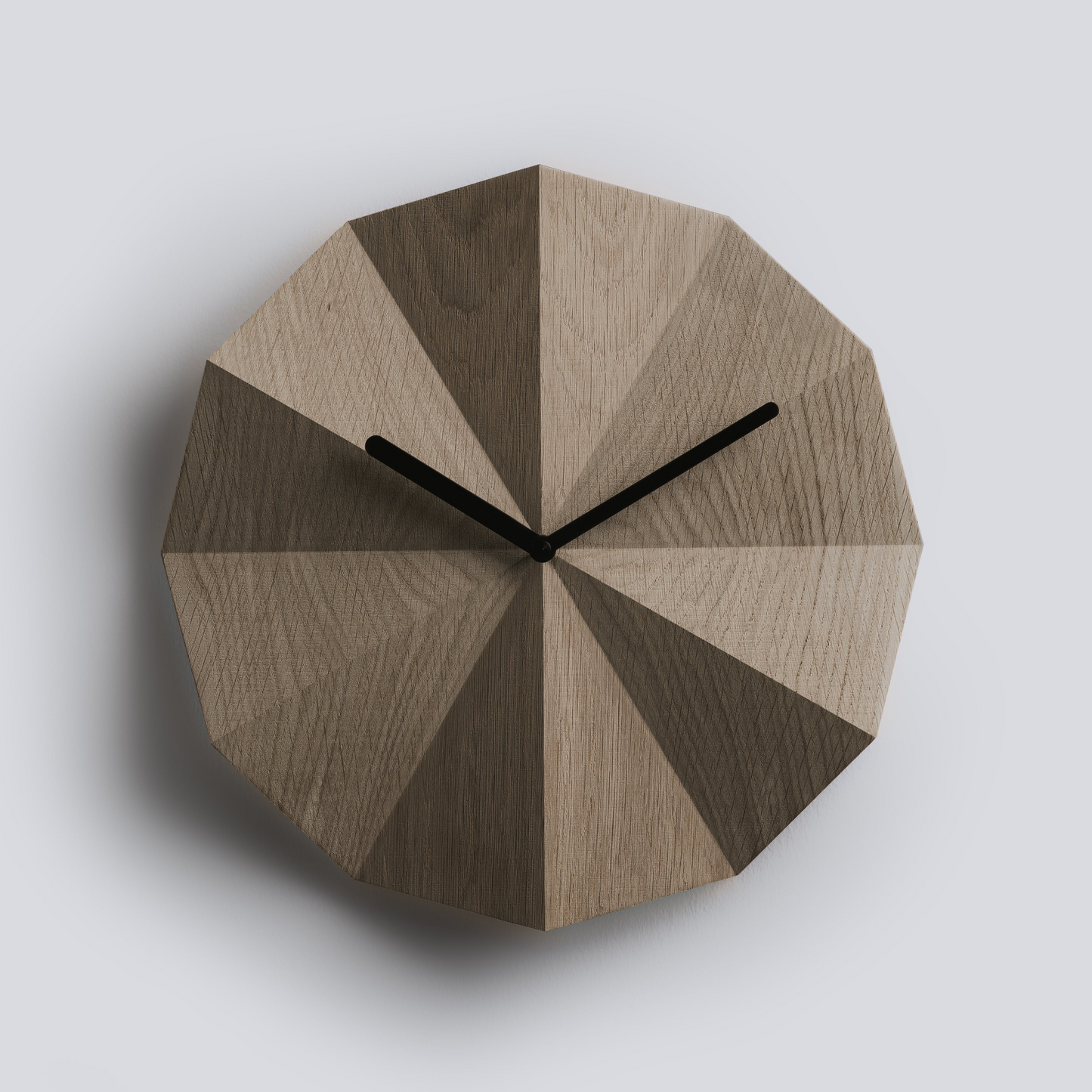 Delta Clock Smoked Oak